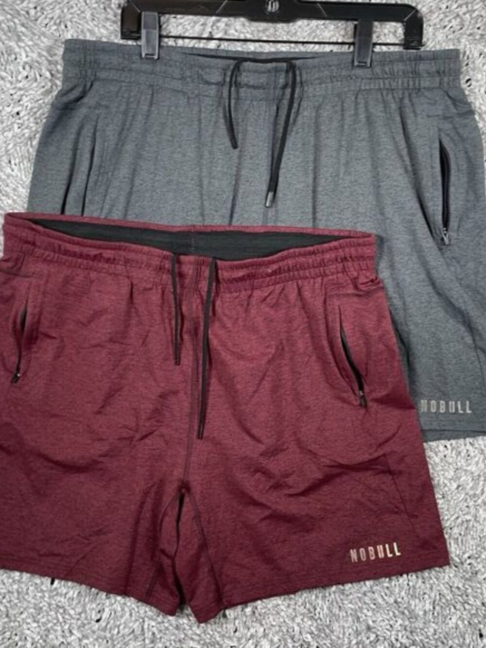 NO BULL Activewear Shorts Bundle of Two Men's XXL Stretch Gym Running Run Sports